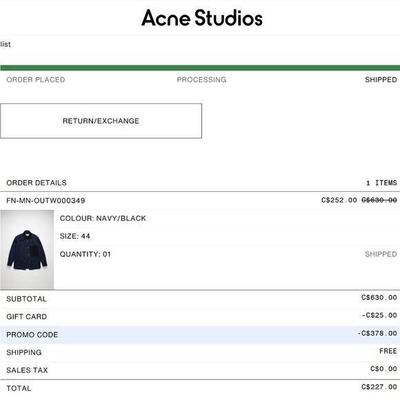 Acne Studios Vichy Wool Chore Jacket Size 44 - Picture 7 of 7